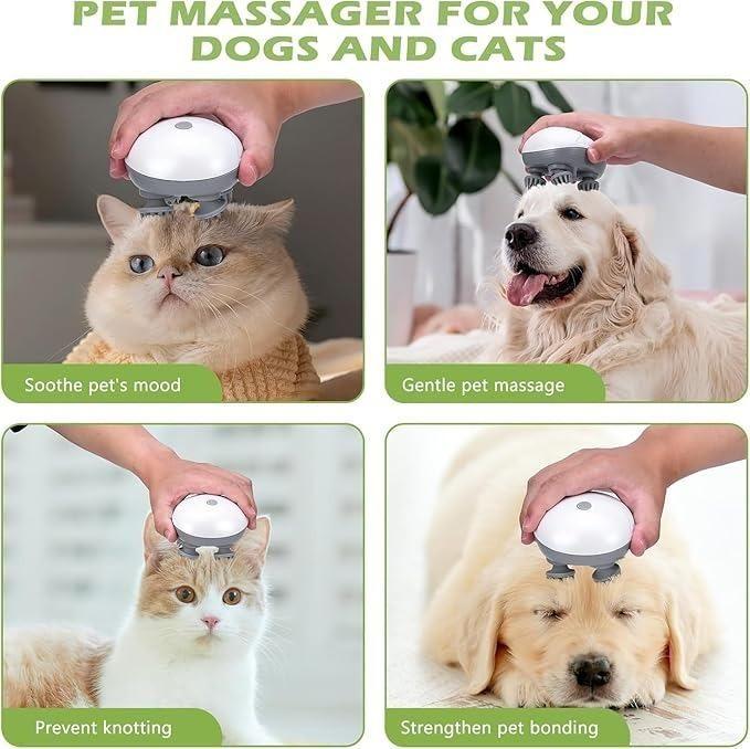 Electric Pet Massager for Cats & Dogs – Gentle Grooming & Relaxation Tool