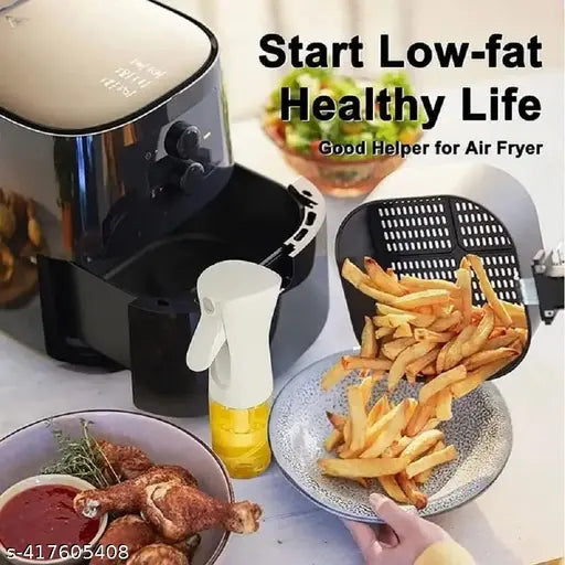 Glass Oil Sprayer Bottle for Cooking – Refillable Spray Dispenser for Salad, BBQ, Baking & Air Fryer